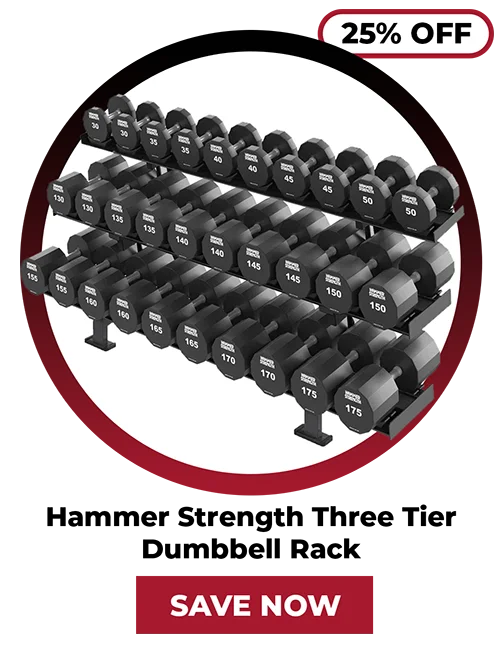 25% OFF | Hammer Strength Three Tier Dumbbell Rack - Outlet