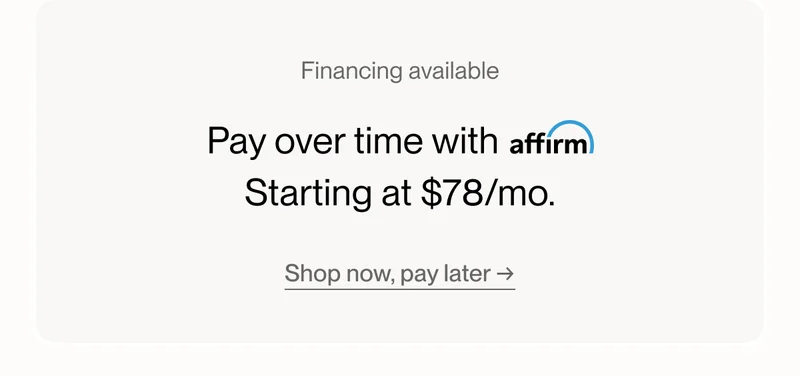 Financing available
