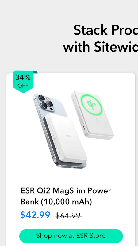 ESR Qi2 MagSlim Power Bank (10,000 mAh)