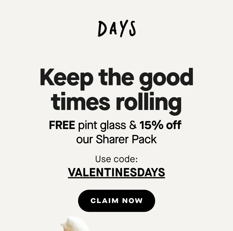 Keep the good times rolling. FREE pint glass & 15% off our Sharer Pack