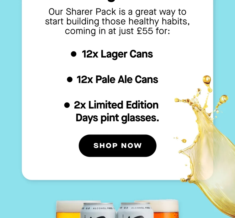 Our Sharer Pack is a great way to start building those healthy habits, coming in at just £55 for: