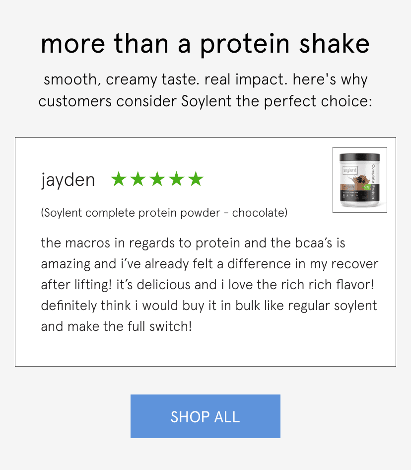 more than a protein shake
