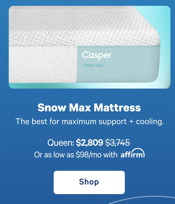 Snow Max Mattress >> The best for maximum support + cooling. >> Shop now >>
