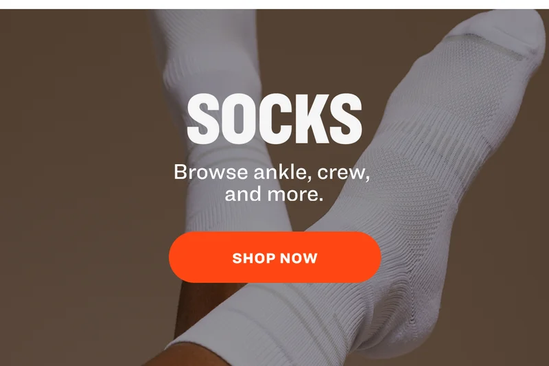 SOCKS Browse ankle, crew,  and more. SHOP NOW