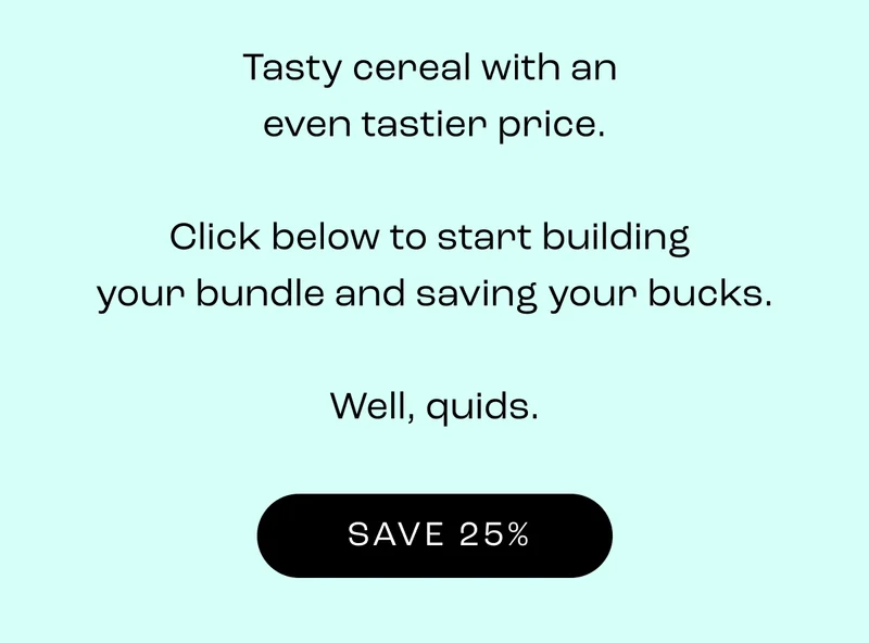 tasty cereal with an even tastier price