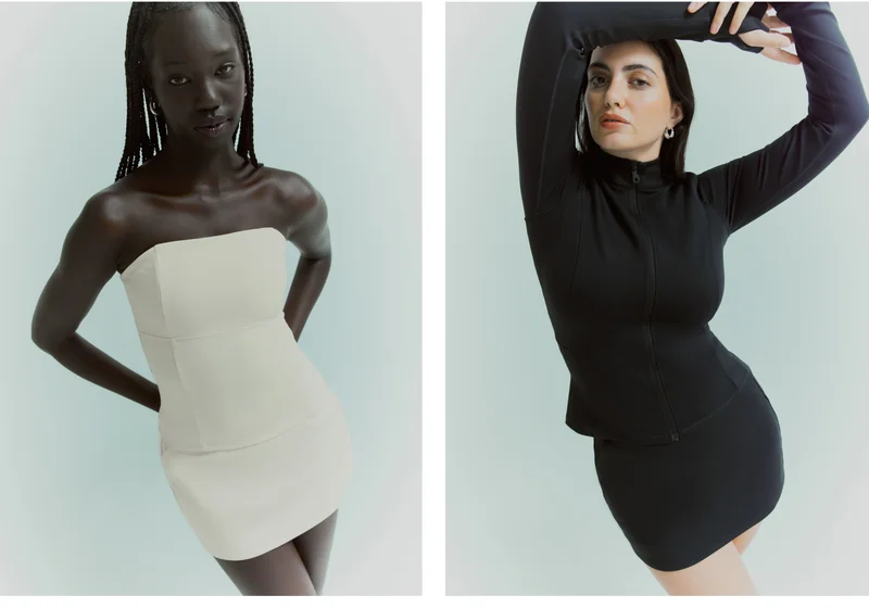 Designed with a mid-rise, a micro-mini length, side pockets, and flattering back seams.