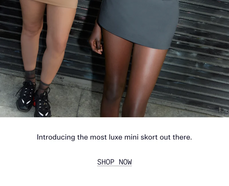 Introducing the most luxe mini skort out there.  |  SHOP NOW