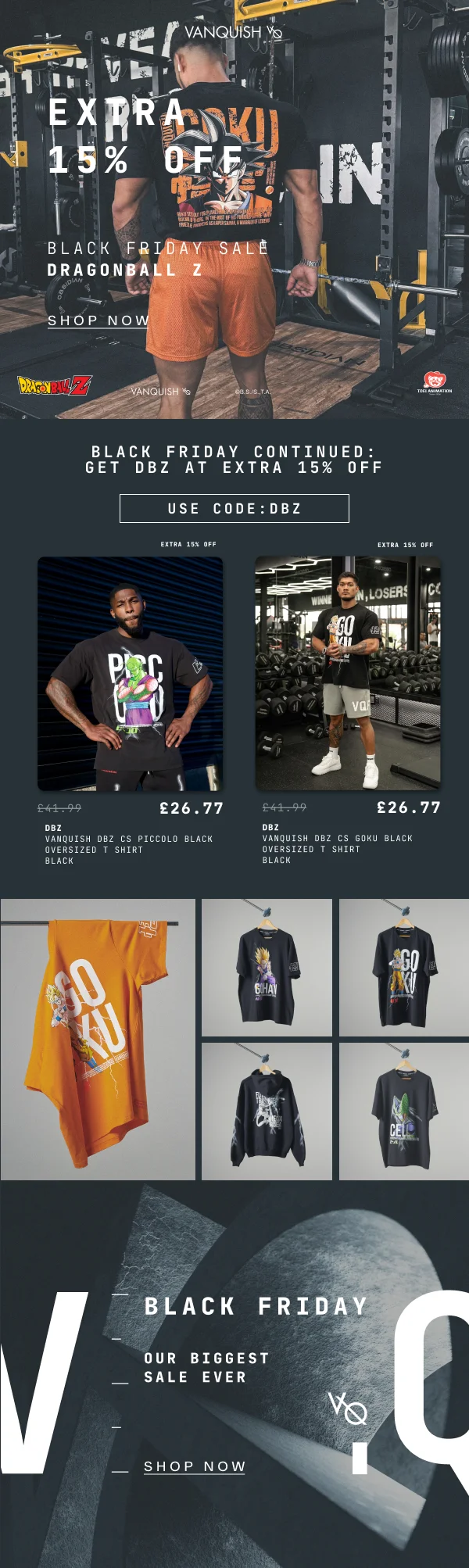 DBZ extra 15% off