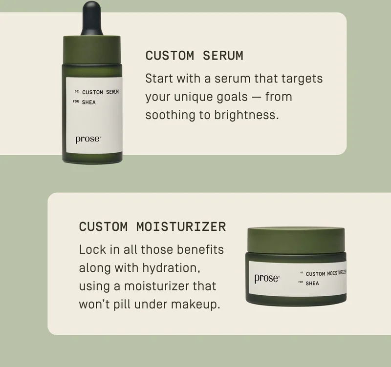 Custom Serum. Custom Moisturizer
