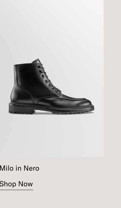 Milo in Nero. Shop Now
