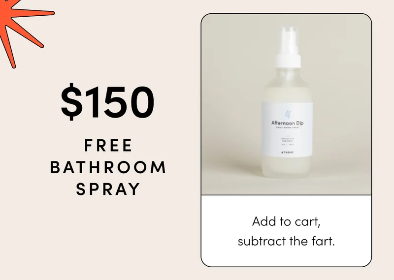 FREE BATHROOM SPRAY