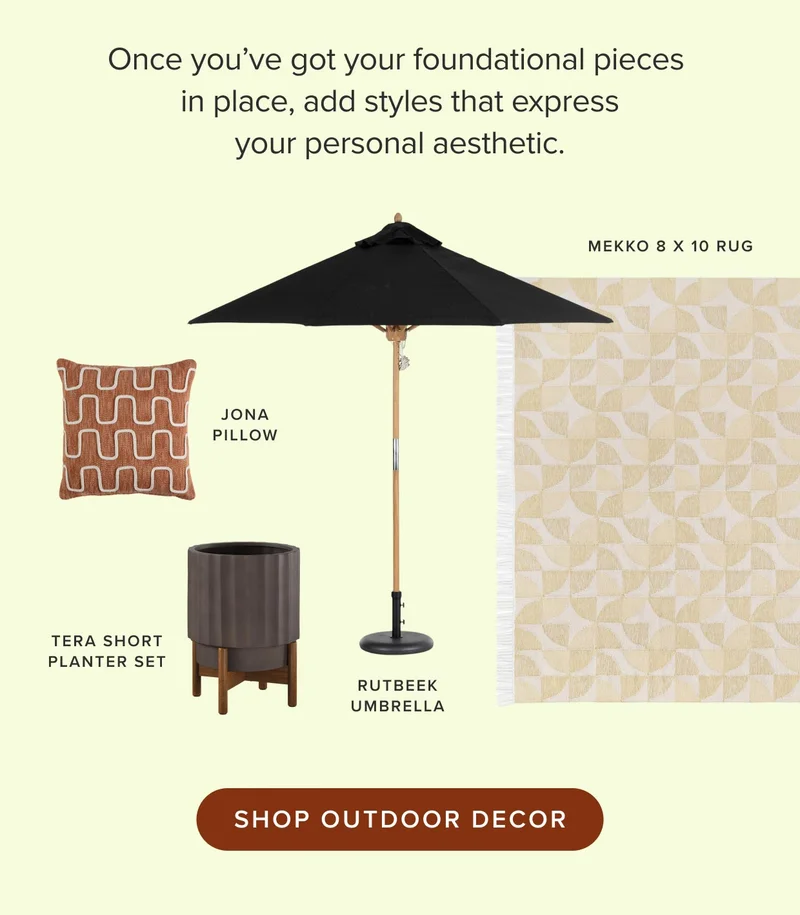 Shop outdoor decor.