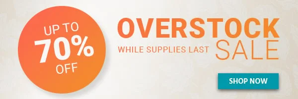 Overstock Sale! Up To 70% Off High Quality Products While Supplies Last Shop Now