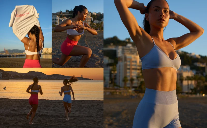Minimal Sports Bra Soft Blue