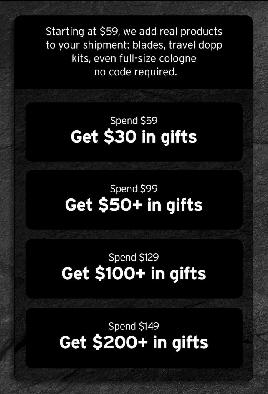 Spend $59, get $30