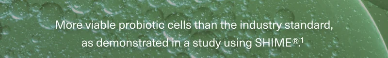 DS-01® delivers 50X more viable probiotic cells than industry standard as demonstrated in a study using SHIME®.1