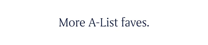 More A-List faves.