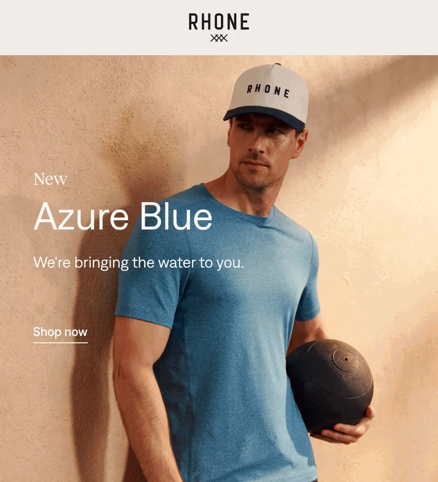 RHONE: New - Azure Blue. Shop now