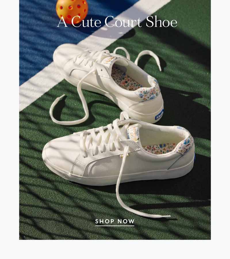 A cute court shoe