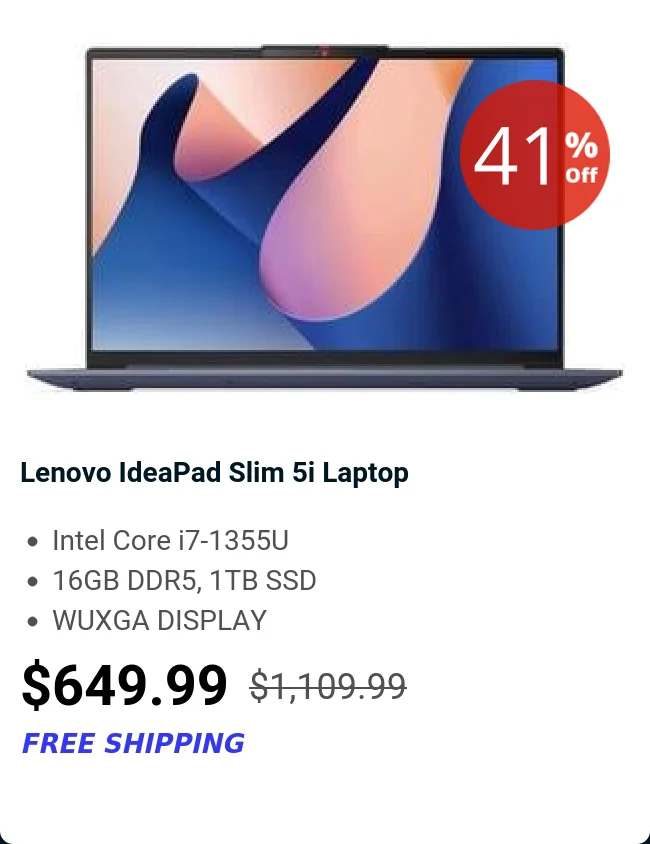 Lenovo IdeaPad Slim 5i Laptop