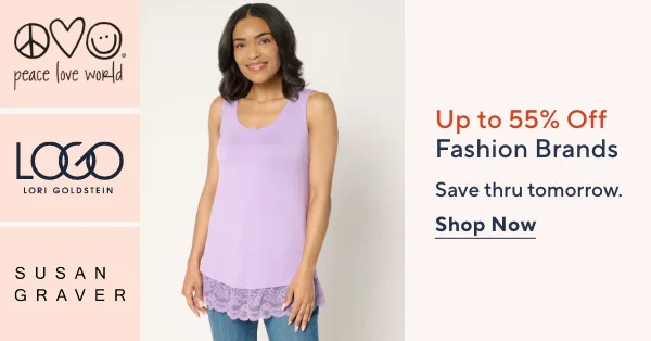 Up to 55% Off Fashion Brands