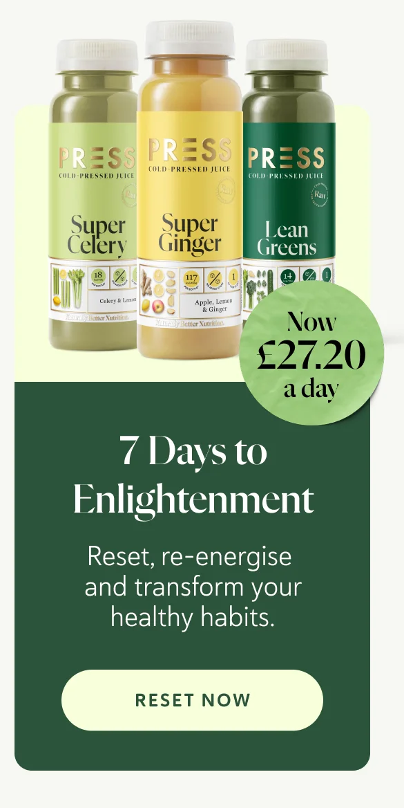 7 Days to Enlightenment Reset, re-energise and transform your healthy habits. Now £27.20 a day
