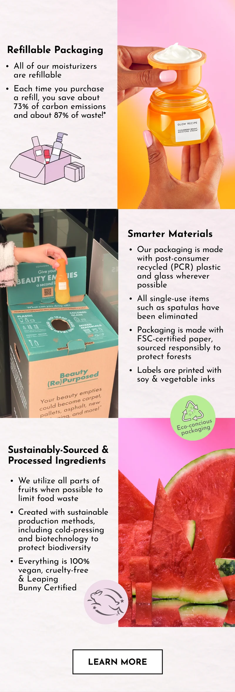 We're Committed to Your Skin & Our Planet