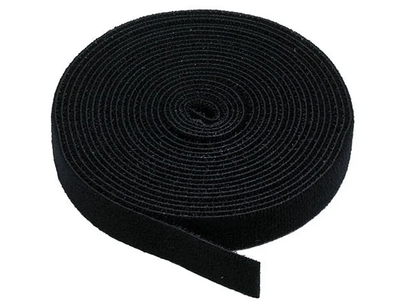 Hook and Loop Fastening Tape, 5 yards/roll, 0.75", Black