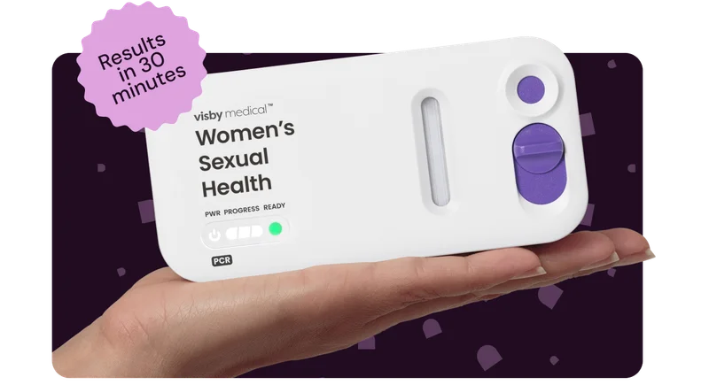 Visby Rapid PCR At-Home Female STD Test – 3 Panel