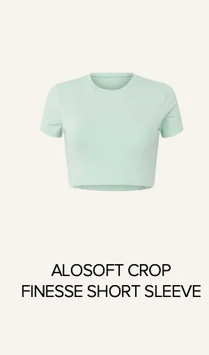 ALOSOFT CROP FINESSE SHORT SLEEVE