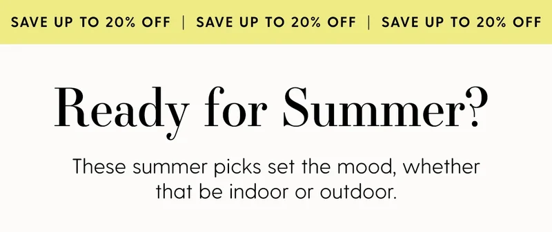 20% OFF sitewide