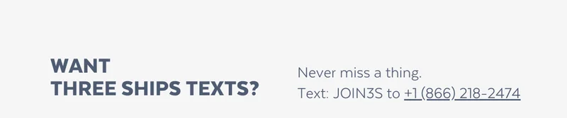WANT THREE SHIPS TEXT