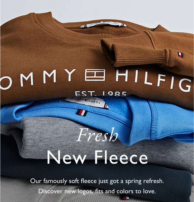 Fresh new fleece Our famously soft fleece just got a spring refresh. Discover new logos, fits and colots to love.
