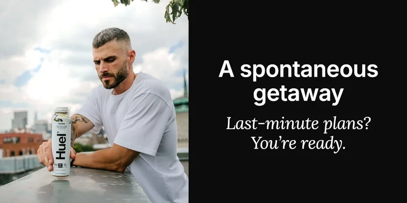 A spontaneous getaway Last-minute plans? You’re ready.
