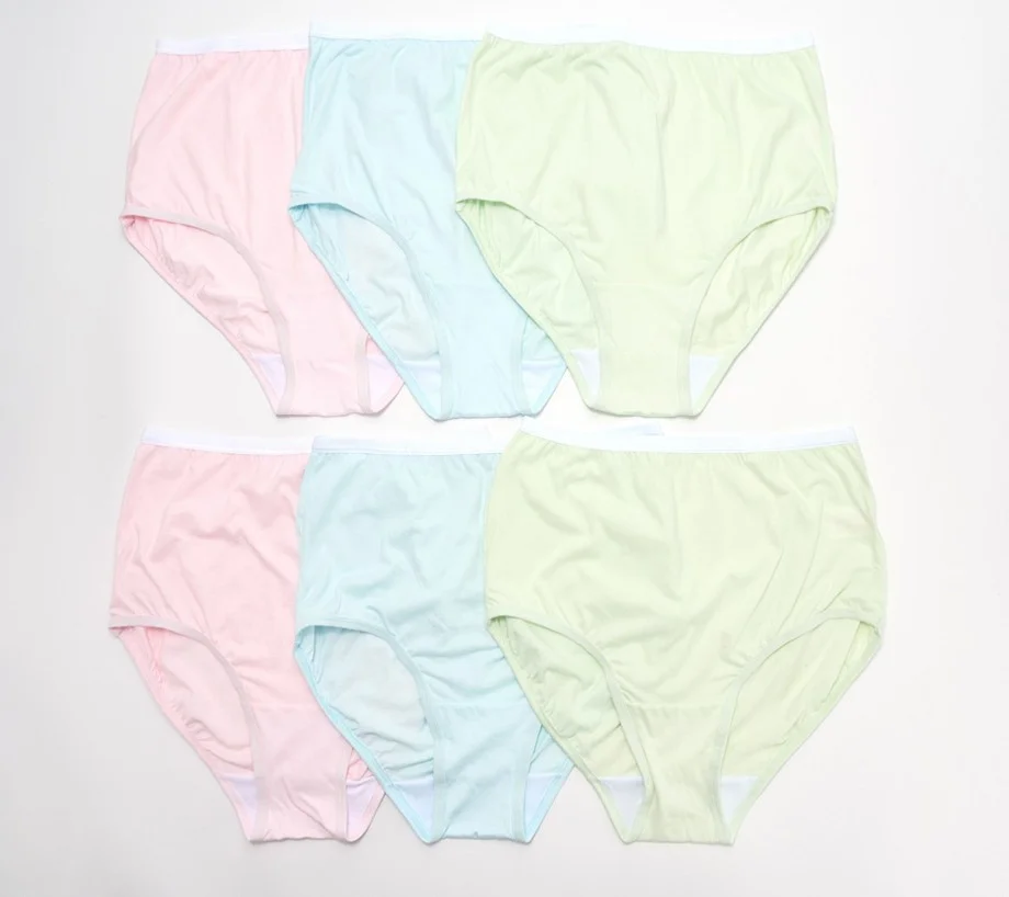 Breezies Original Cotton Brief Panties Set of 6