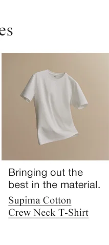 S3 - SUPIMA COTTON CREW NECK T-SHIRT