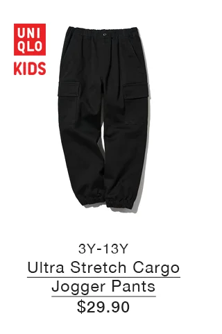 PDP 6 - KIDS ULTRA STRETCH CARGO JOGGER PANTS