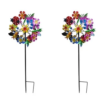 Temp-Tations Outdoors Set of 2 Mini Wind Spinners