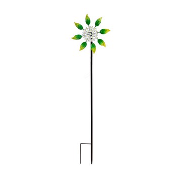 Plow & Hearth 48" Tall Hydrangea Wind Spinner