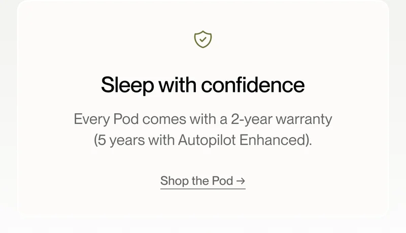Sleep with confidence