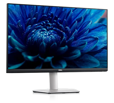 monitor with blue flower screenfill