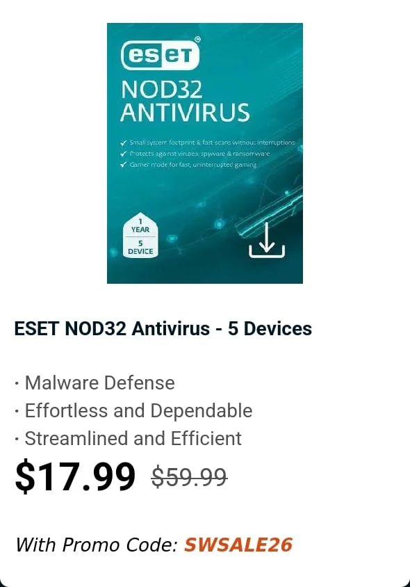 ESET NOD32 Antivirus - 5 Devices