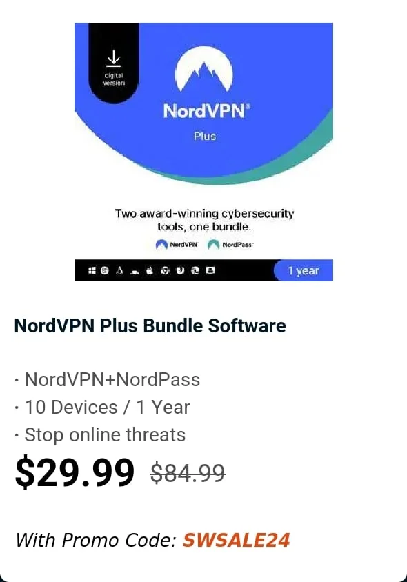 NordVPN Plus Bundle Software