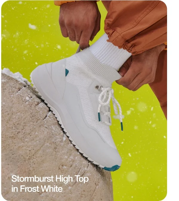 Stormburst High Top in Frost White.
