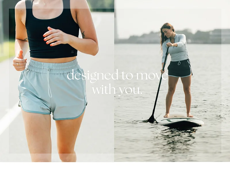 Womens Active Lading page