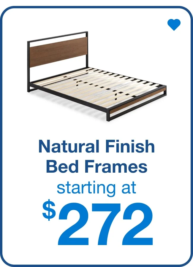 Natural Finish Bed Frames - Shop Now!
