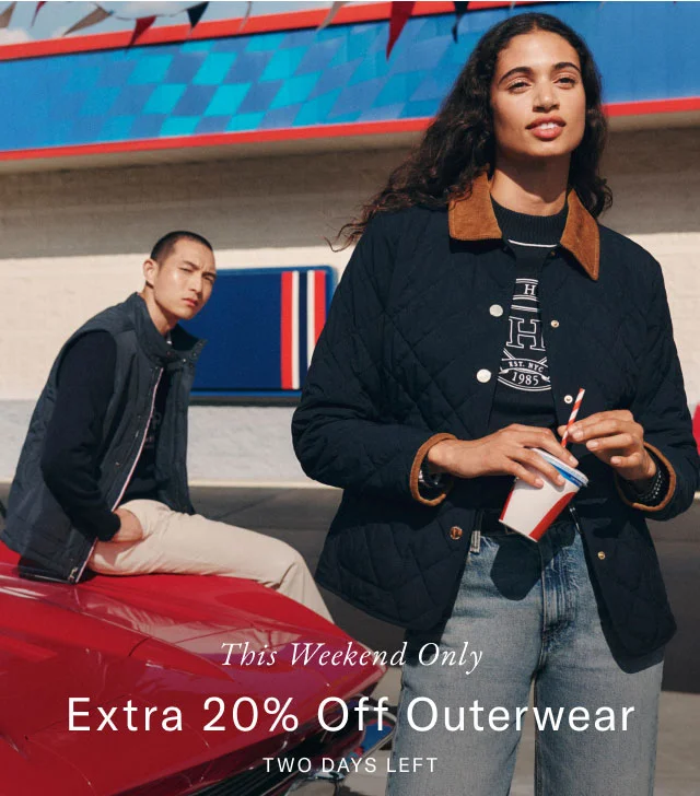 This weekeld olny                                                Extra 20% off outerwear                                                Two days left