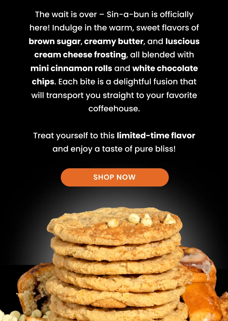Sin-A-Bun is here- cinnamon roll edible cookie dough