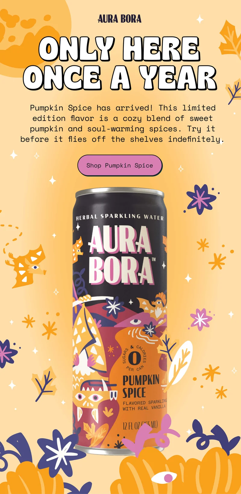 aura bora pumpkin spice