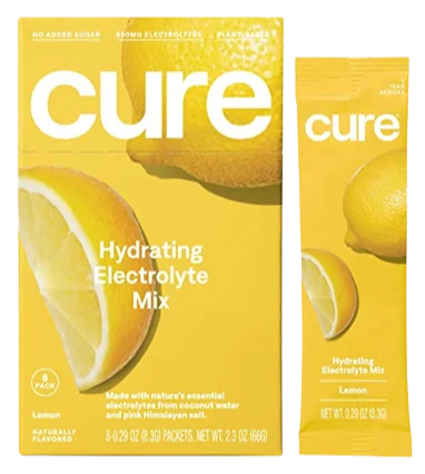 Image of Cure Hydration Electrolyte Drink Mix - Lemon (8 CT)